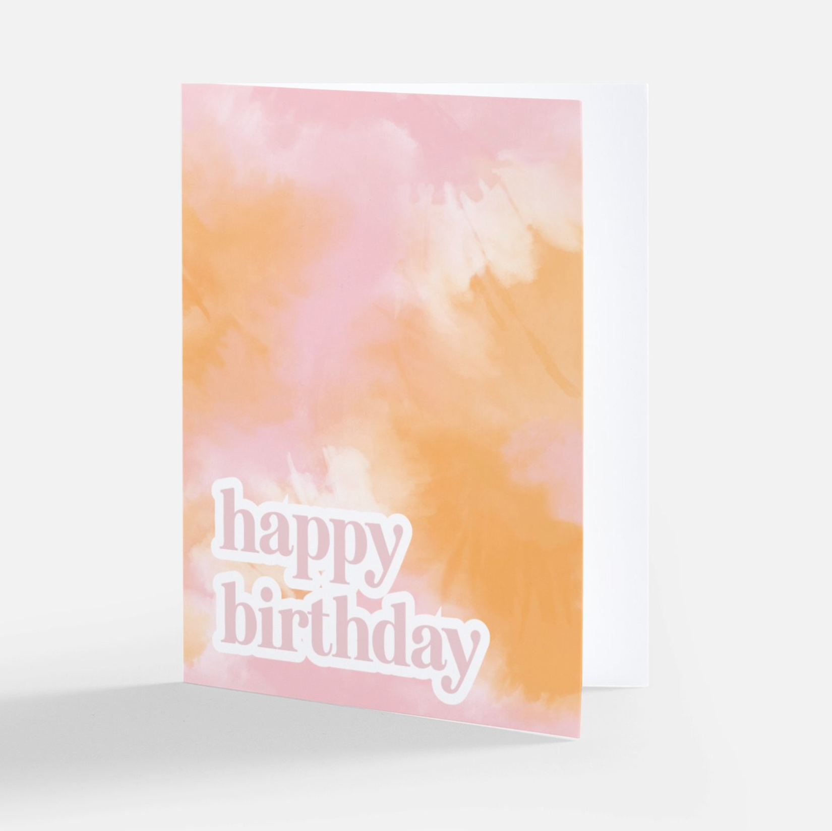 Pink Tie-Dye Birthday Card